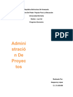 Trabaojo Administracion de Proyecto