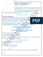 Topic 5 - 'Stoichiometry'