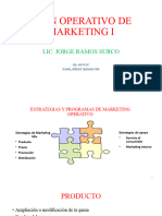 Plan Operativo de Marketing I