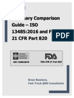 Summary Comparison Guide ISO 13485 FDA QSR 1704944178