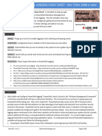 Windows Powershell Logging Cheat Sheet - Win 7/win 2008 or Later