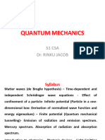 Quantum Mechanics - by DR Rinku Jacob