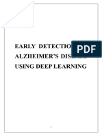 Early Detection of Alzheimer