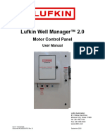 Lufkin Well Manager 2.0 Motor Control Panel User Manual (Rev B)