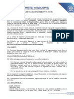 Edital de Chamamento Publico Nº. 001-2024 - Central de Serviços Do Carnaval Do Recife 2024