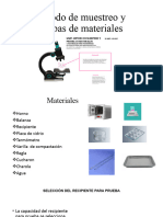 Método de Muestreo y Pruebas de Materiales 1