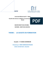 La Societe en Formation