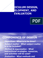 Curriculum Development Design