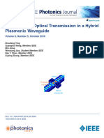 Extraordinary Optical Transmission in A Hybrid Plasmonic Waveguide