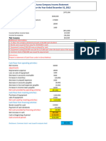 Cash Flow Statement Assignment No. 1 SOL