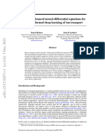 Attention-Enhanced Neural Differential Equations For Physics-Informed Deep Learning of Ion Transport