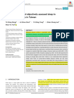 Wang 2019 Physical Activity and Objectively Assessed Sleep in 6 Month Old Infants in Taiwan