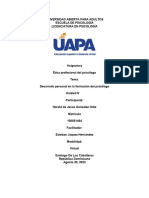 Tarea 4 Etica Profesional Del Psiocolog