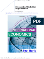 Full Download International Economics 14th Edition Robert Carbaugh Test Bank