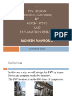 PSV Design-Practical Case Study