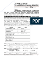  G - 12 Physics MODEL - 1