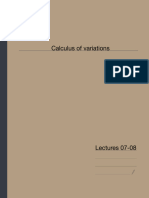 Lectures 07 & 08 - Calculus of Variations