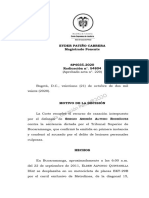 Sentencia Corte Suprema de Colombia SP4035-2020 (54804) IMPIUTACION OBJETIVA FIN DE PROTECCIÓN DE LA NORMA DE CUIDADO