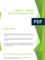 Chapter 4 Market Survey - Business Plan