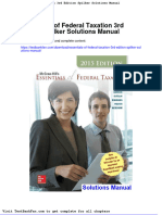 Full Download Essentials of Federal Taxation 3rd Edition Spilker Solutions Manual