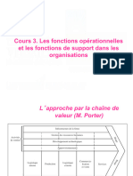 Cours 3. Les Fonctions Opérationnelles Et Les Fonctions de Support Dans Les Organisations