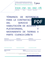 Términos de Referencia - Mov - Tierras II Partes - Cañete y Huaura