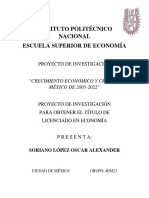 Crecimiento Económico y Crisis en México de 2005-2022