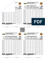 Scoresheet Barebow Sahaja