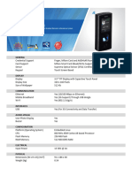 Technical Specification COSEC VEGA FAXQ