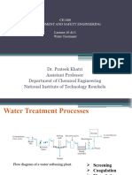 Lecture 10 &11 Water Treatment