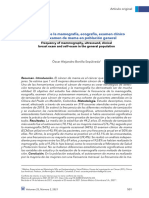 Frecuencia de La Mamografía, Ecografía, Examen Clínico y Autoexamen de Mama en Población General