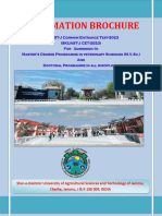 Brochure SKUAST-J CET M.V.Sc. PH.D 2023