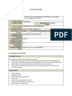 A Course Outline Fundamentals of Analytic Philosophy