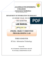 Object Oriented Programming Lab Manual 1