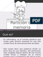 Particion de Memoria