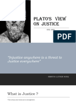 Plato's View On Justice