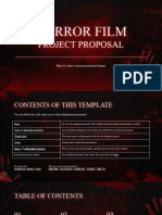 Horror Film Project Proposal by Slidesgo