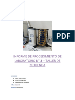 Informe de Molienda