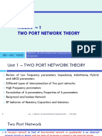 Unit - 1 Two Port Networks