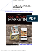 Contemporary Marketing 17th Edition Boone Solutions Manual