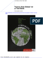 Corporate Finance Asia Global 1st Edition Ross Test Bank