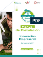 Manual de Postulación Innovación Empresarial Cambio Climático