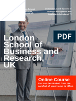 Doctorate Level8 Diploma in Strategic Management and Leadership (With Level7) - Delivered Online by LSBR, UK