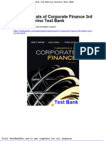 Fundamentals of Corporate Finance 3rd Edition Parrino Test Bank