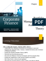 Maf603 Topic 2 Portfolio Management N Asset Pricing Theory