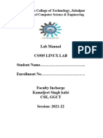 CS505 Linux Practical File