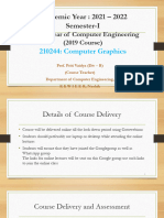 Unit - I Introduction To Computer Graphics and Scan Conversion Algorithm