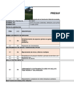 Presupuesto de Actividades Grupo 3 (Zungo y Los Alpes)