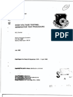 High Voltage Testing of Generator