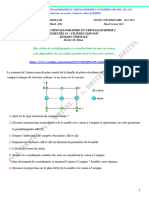 SOLUTION DE L'EXAMEN DE CRISTALLOGRAPHIE ET CRISTALLOCHIMIE DE LA SESSION NORMALE DE 2021-2022-SMC-SMP-S4 - PR Abderrafi BRITEL